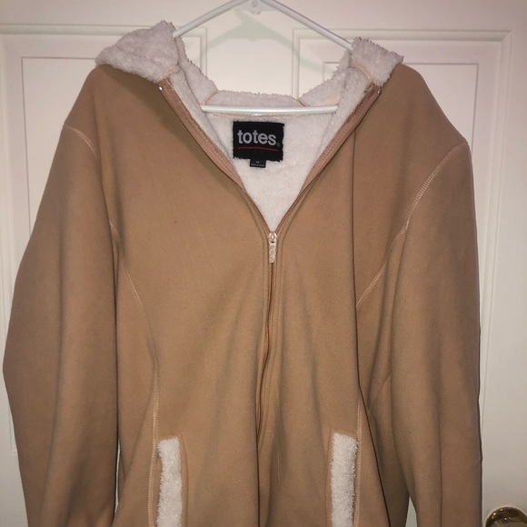 Totes Tan Zip Up Jacket! - Picture 1 of 4